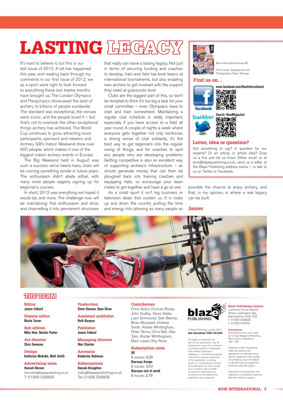 Bow International Preview Pages