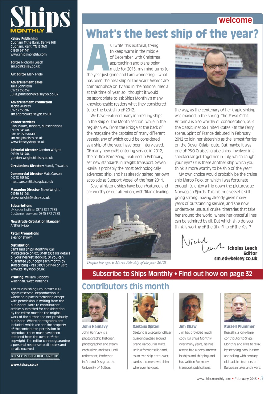 Ships Monthly Preview Pages