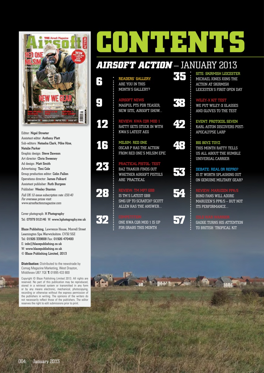 Airsoft Action Preview Pages