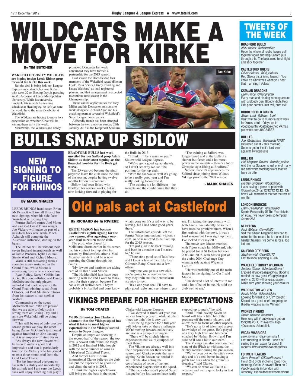 League Express Preview Pages