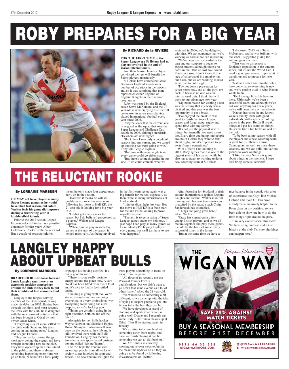 League Express Preview Pages