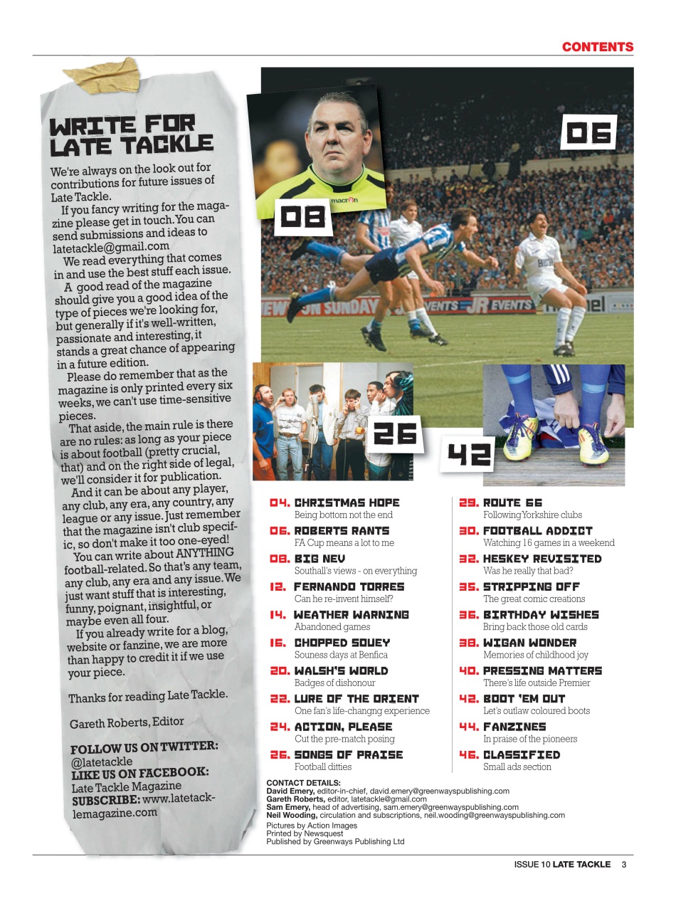 Late Tackle Football Magazine Preview Pages