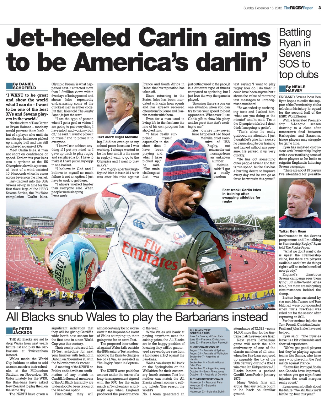 The Rugby Paper Preview Pages