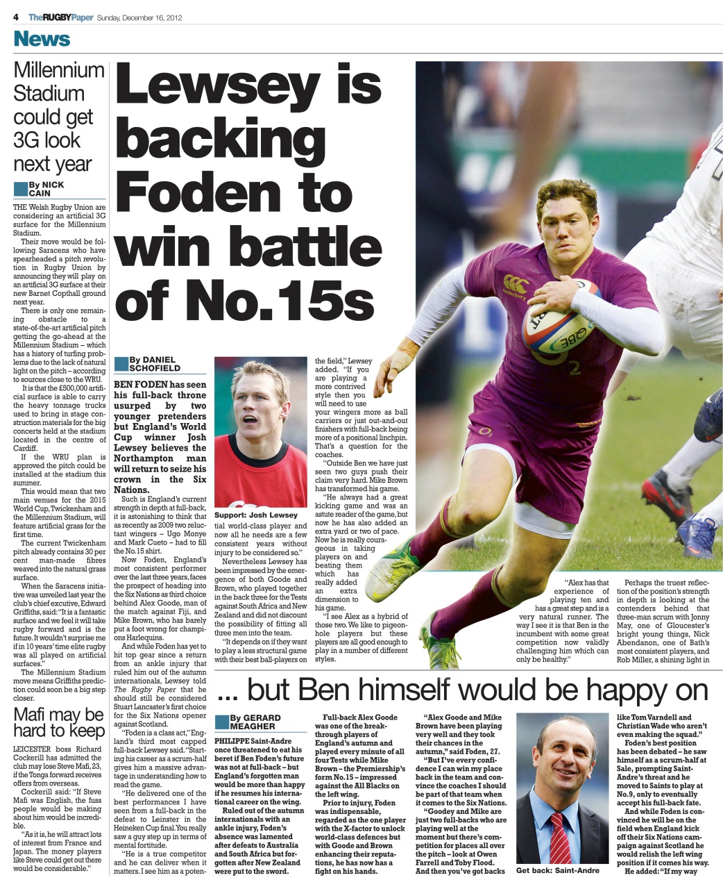 The Rugby Paper Preview Pages