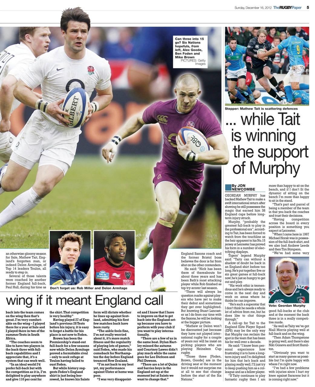 The Rugby Paper Preview Pages