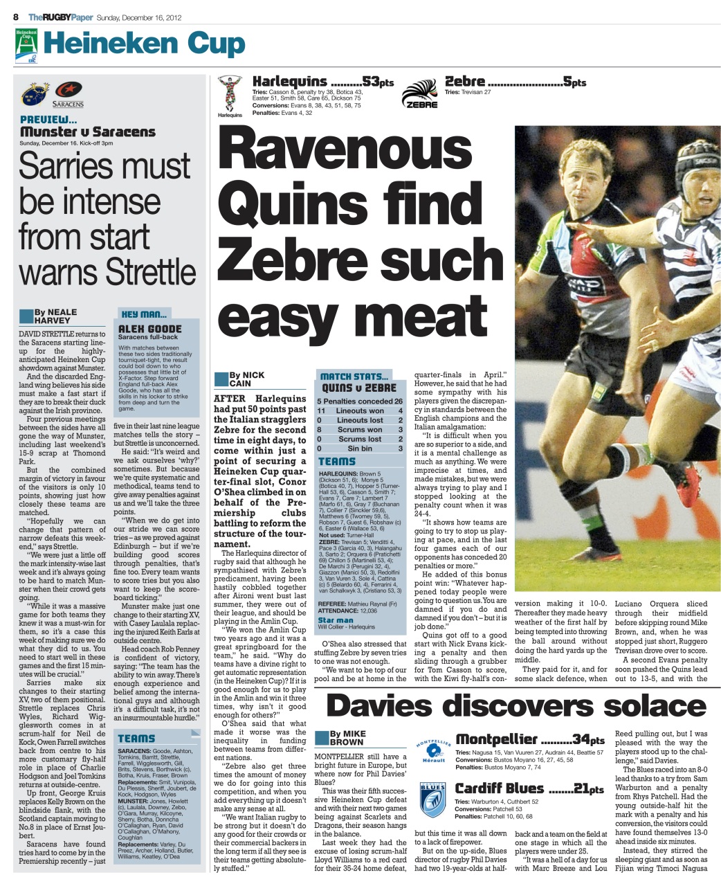 The Rugby Paper Preview Pages