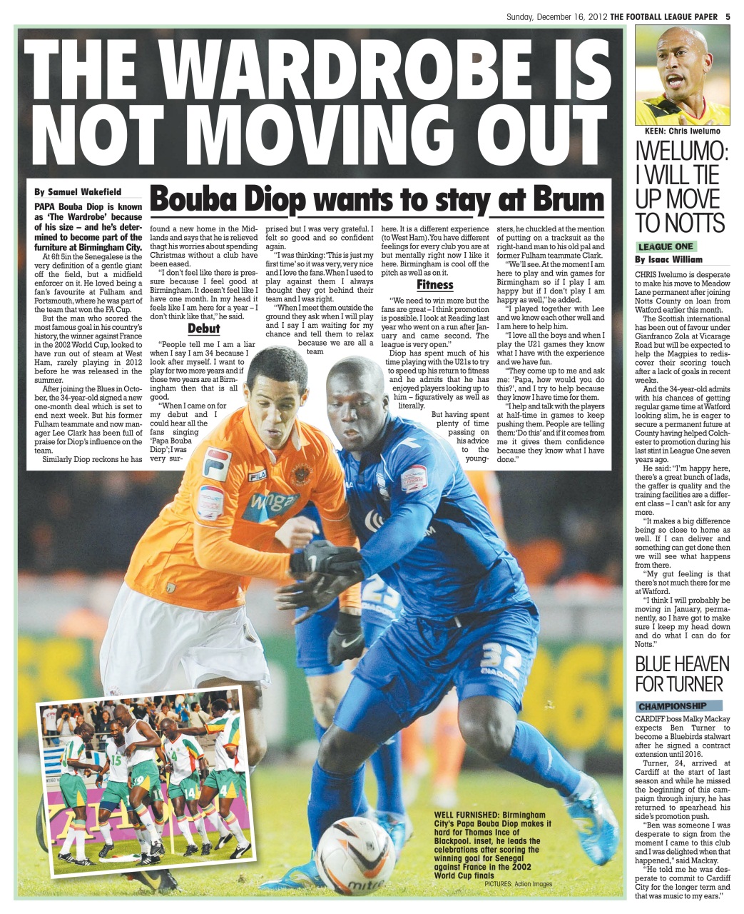 The Football League Paper Preview Pages