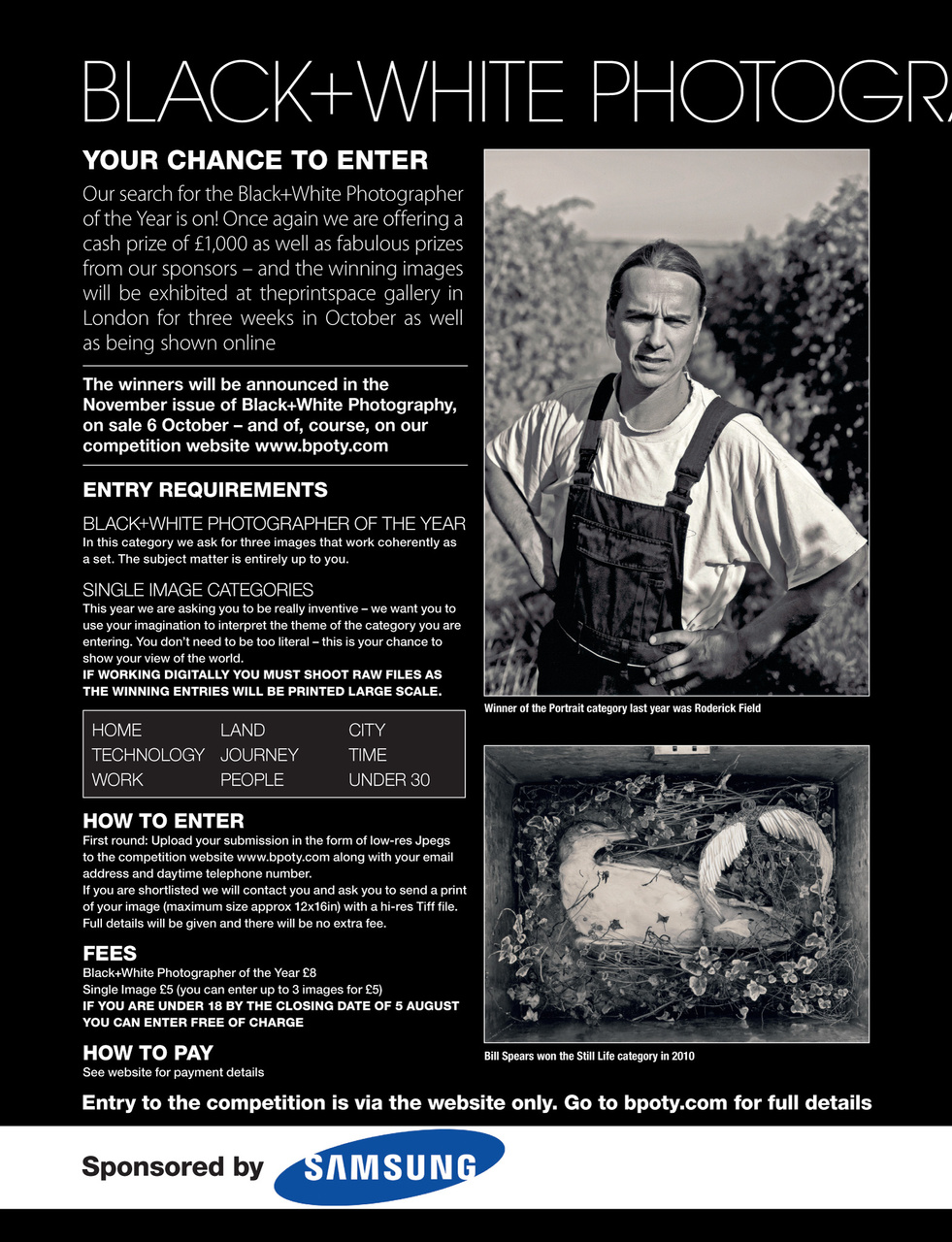 Black+White Photography Preview Pages