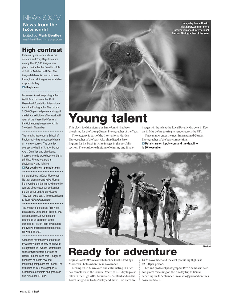 Black+White Photography Preview Pages