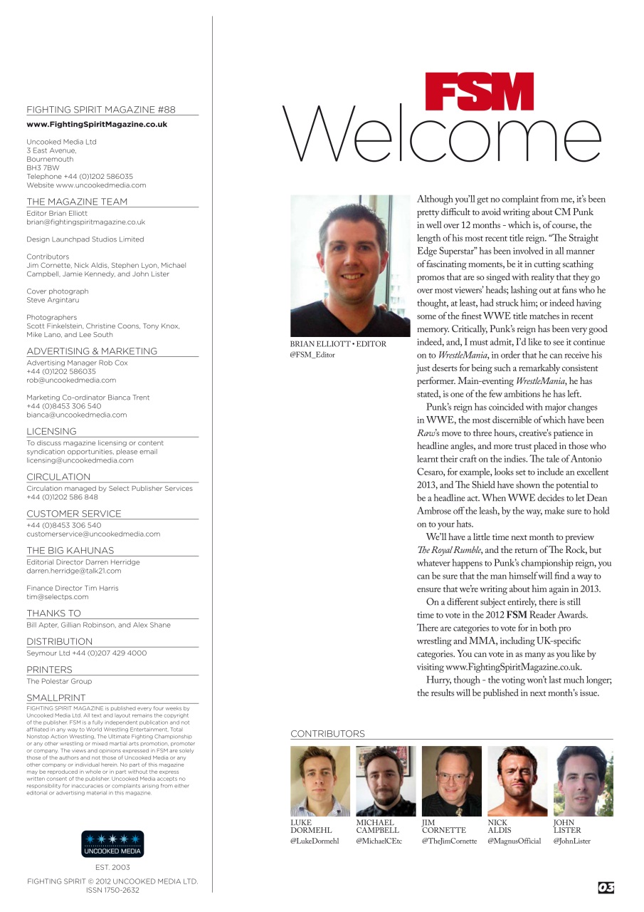 Wrestletalk Magazine Preview Pages