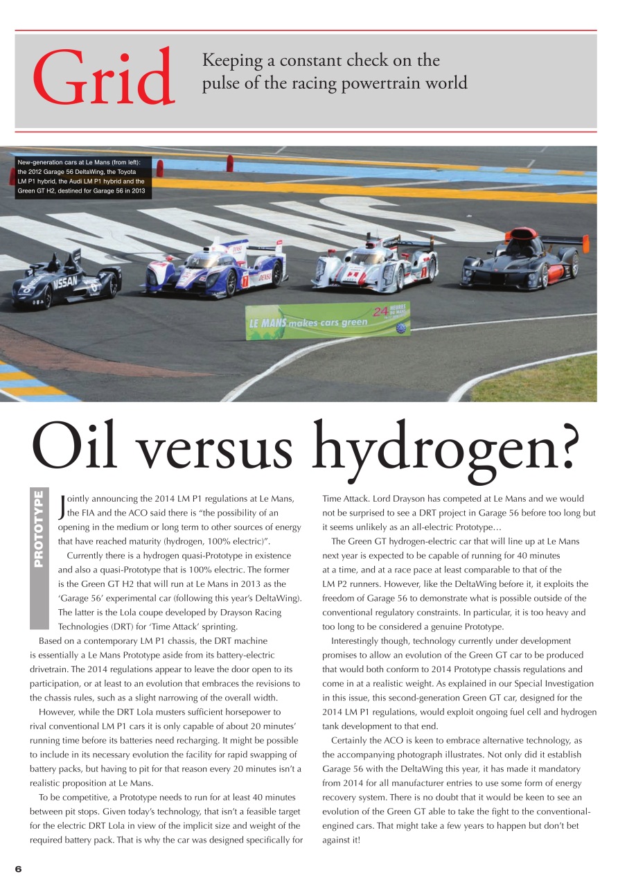 Race Engine Technology Preview Pages