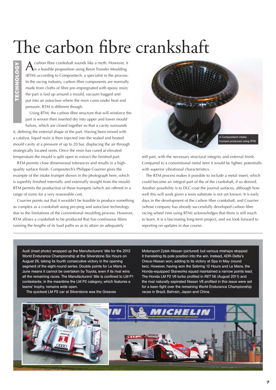 Race Engine Technology Preview Pages