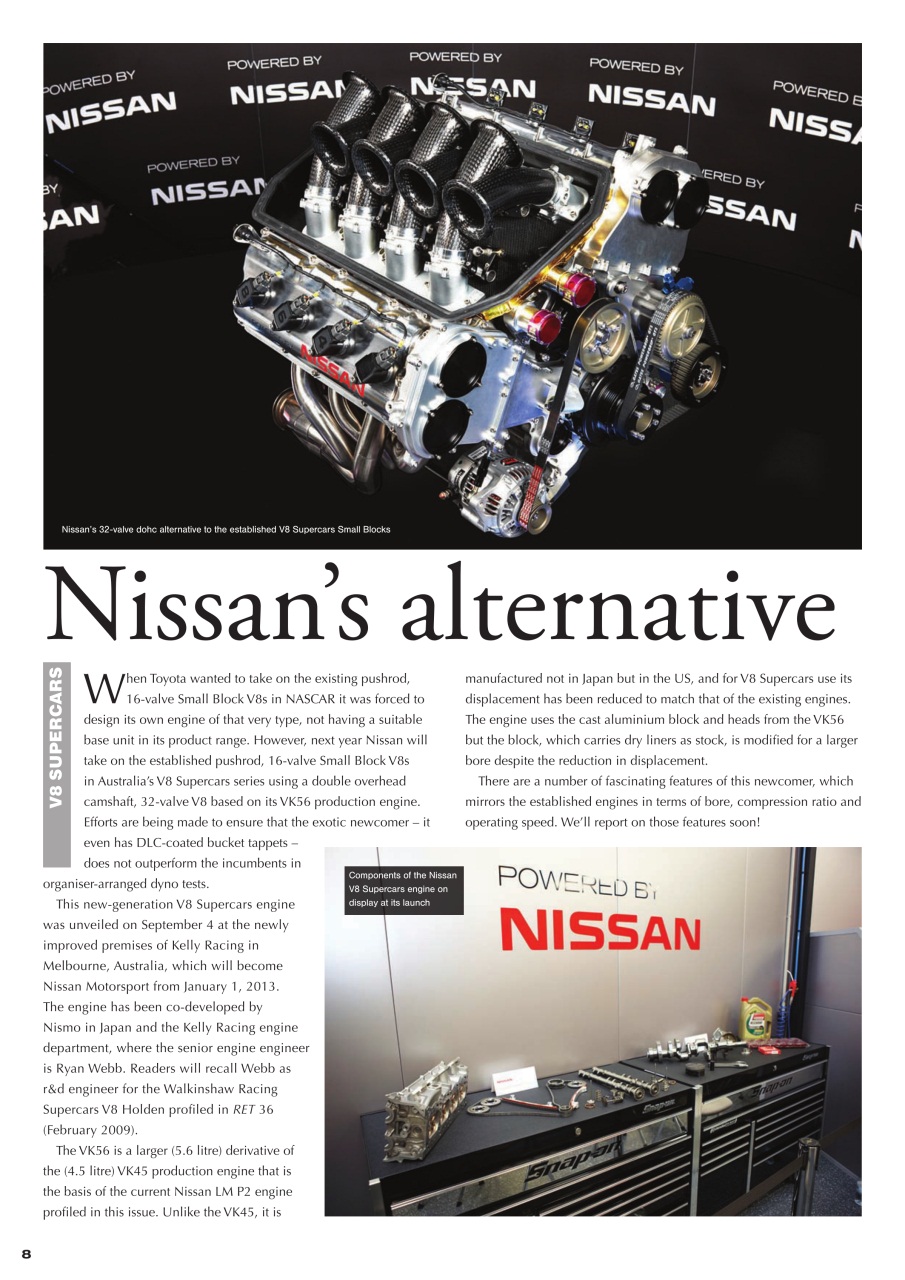 Race Engine Technology Preview Pages