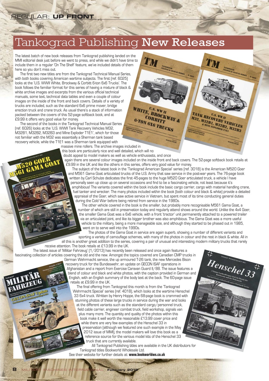 Military Machines International Preview Pages
