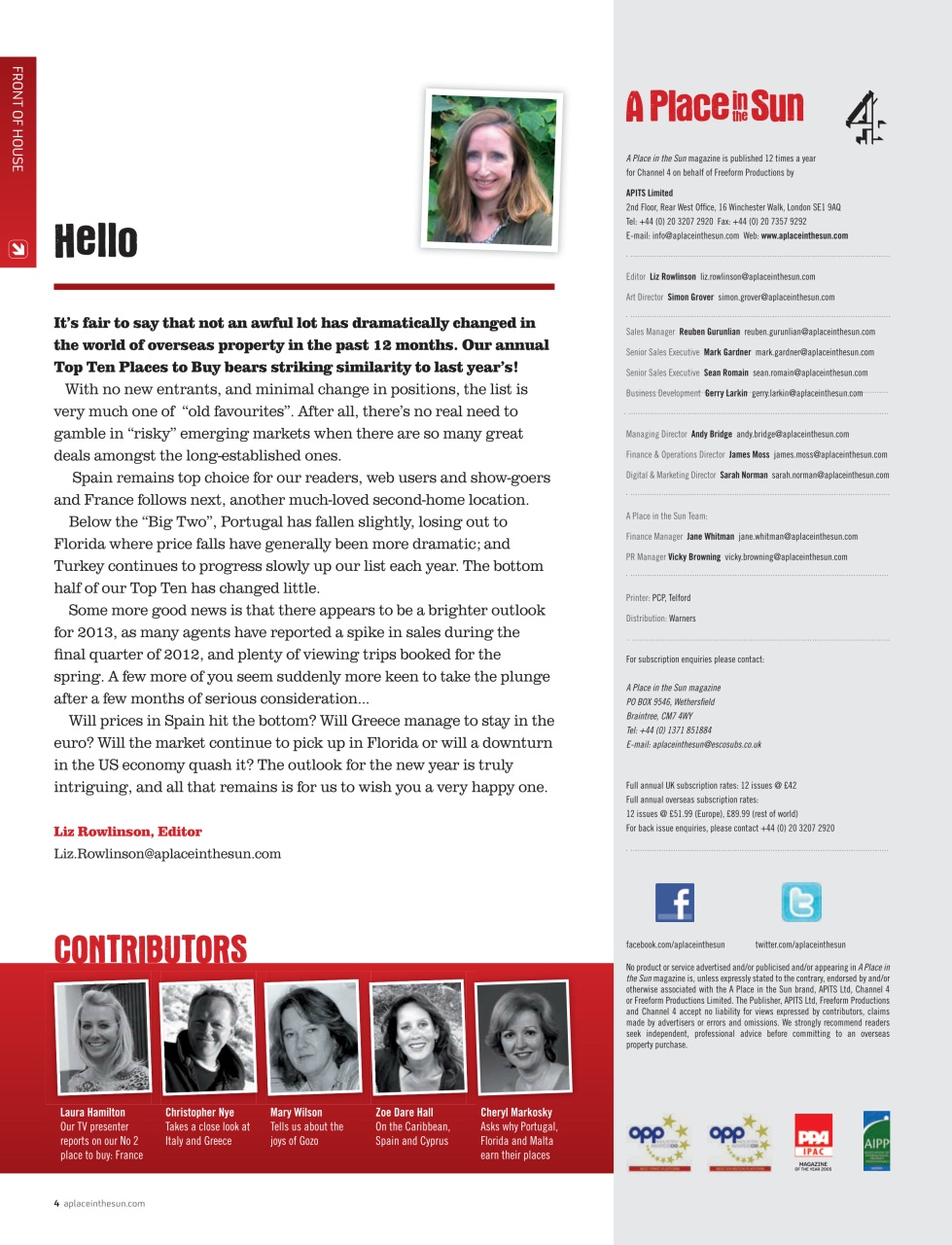 A Place in the Sun Magazine Preview Pages