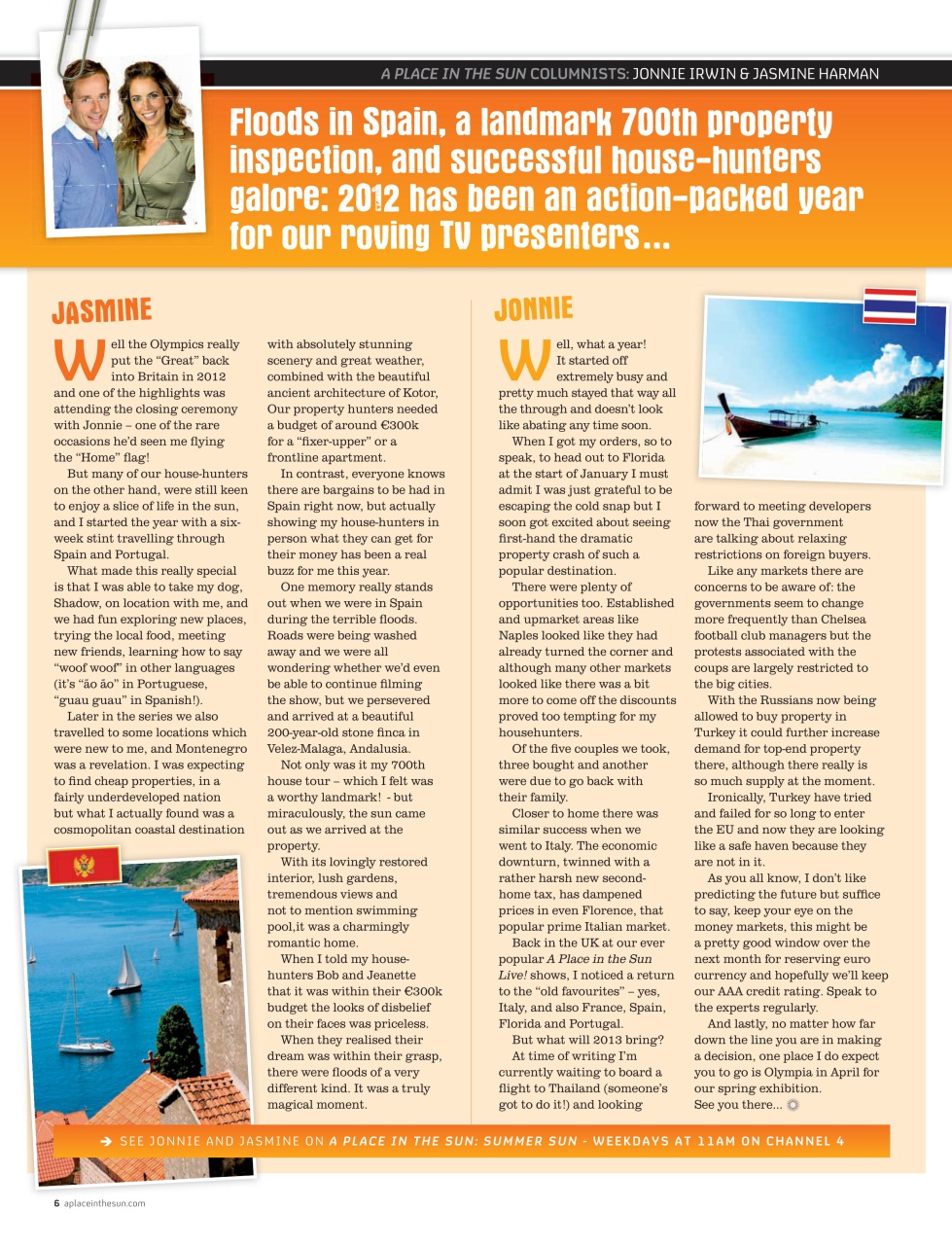 A Place in the Sun Magazine Preview Pages