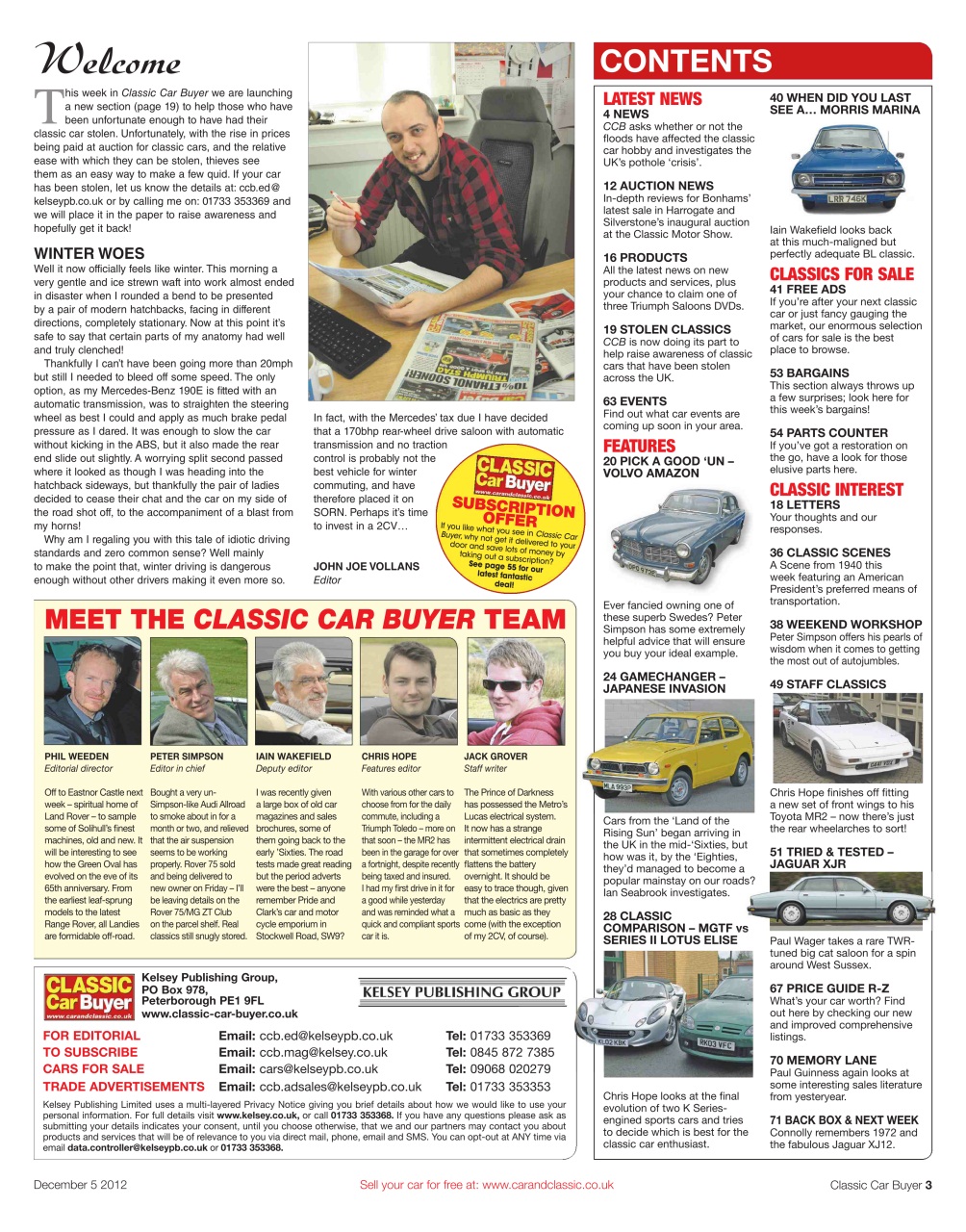 Classic Car Buyer Preview Pages