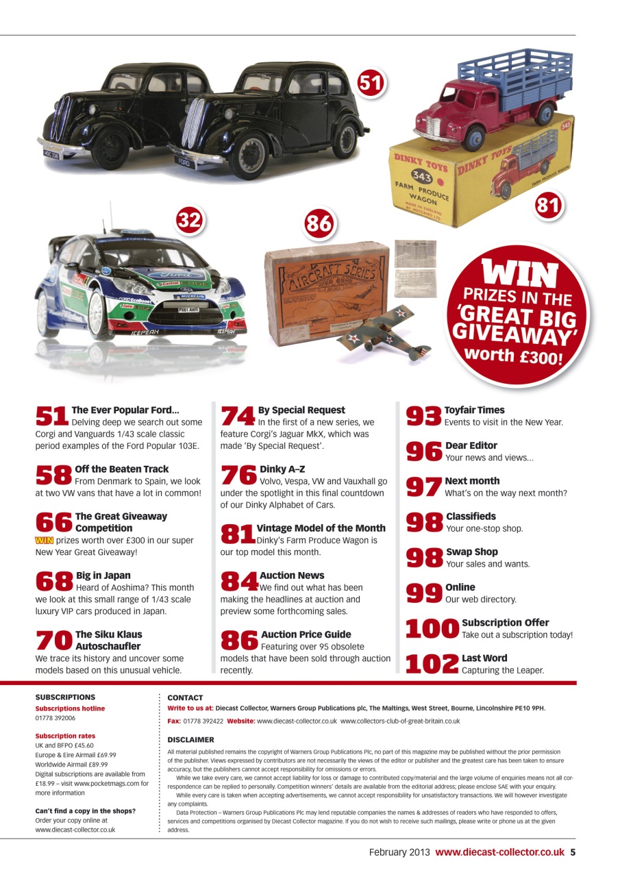 Diecast Collector Preview Pages