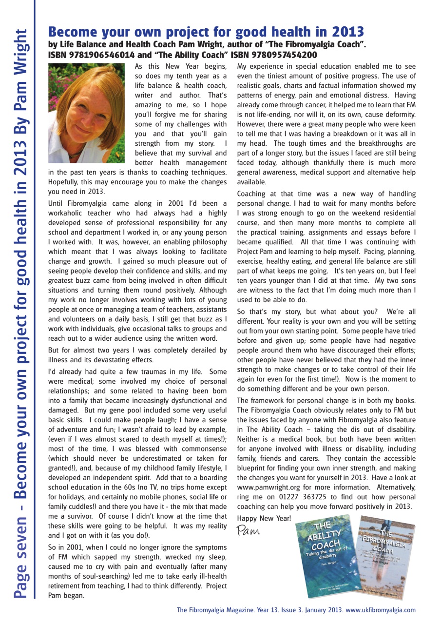 Fibromyalgia Magazine Preview Pages