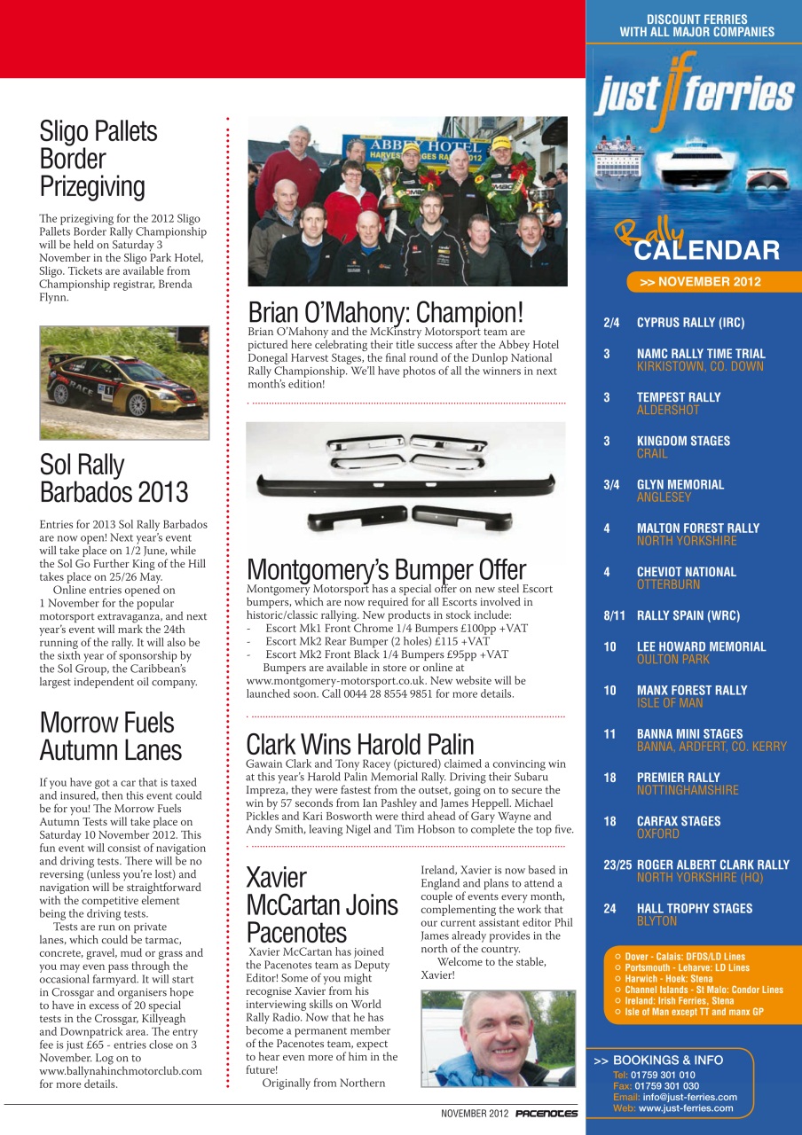 Pacenotes Rally magazine Preview Pages