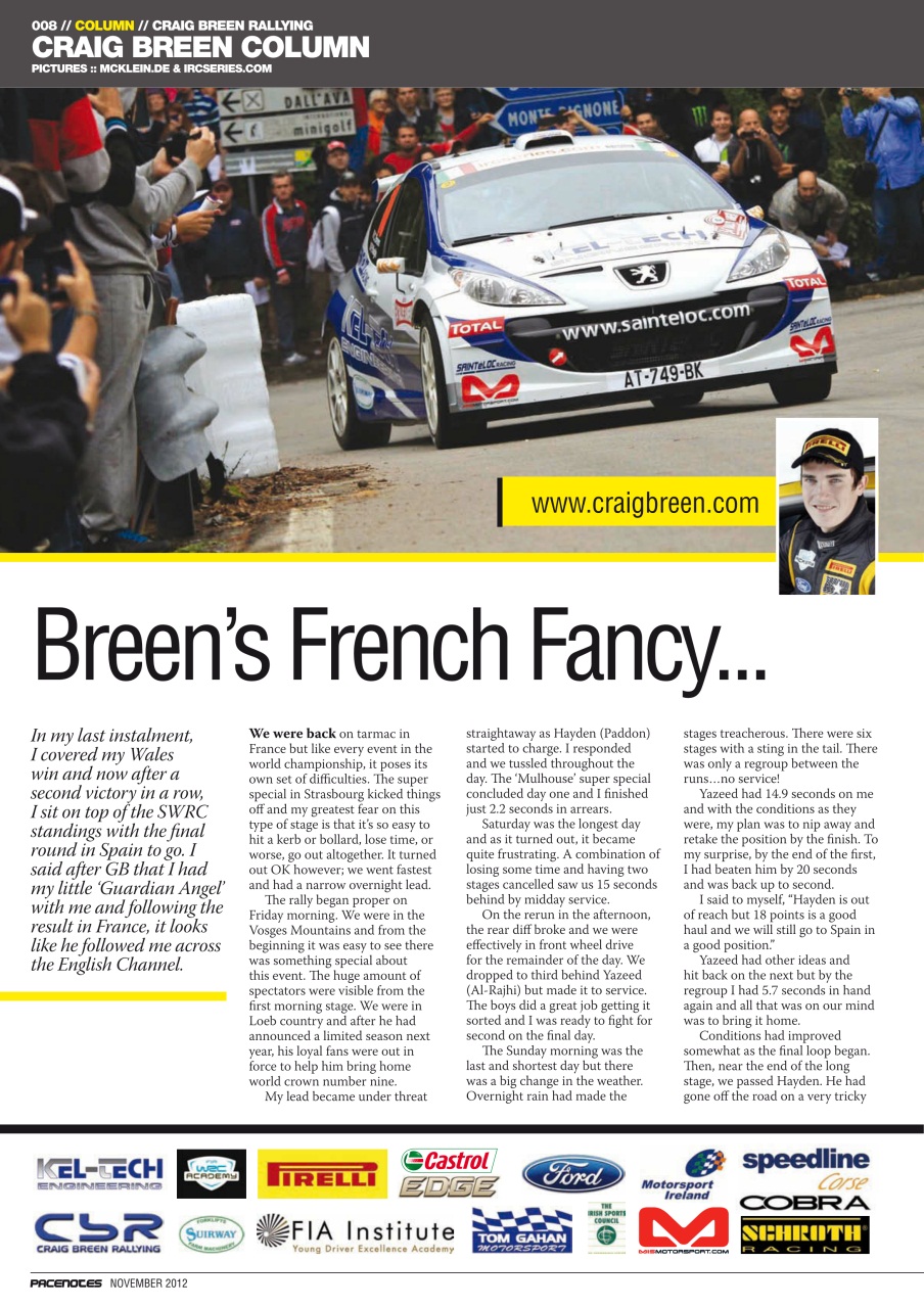 Pacenotes Rally magazine Preview Pages