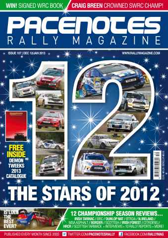 Pacenotes Rally magazine issue issue 107 December-January2013