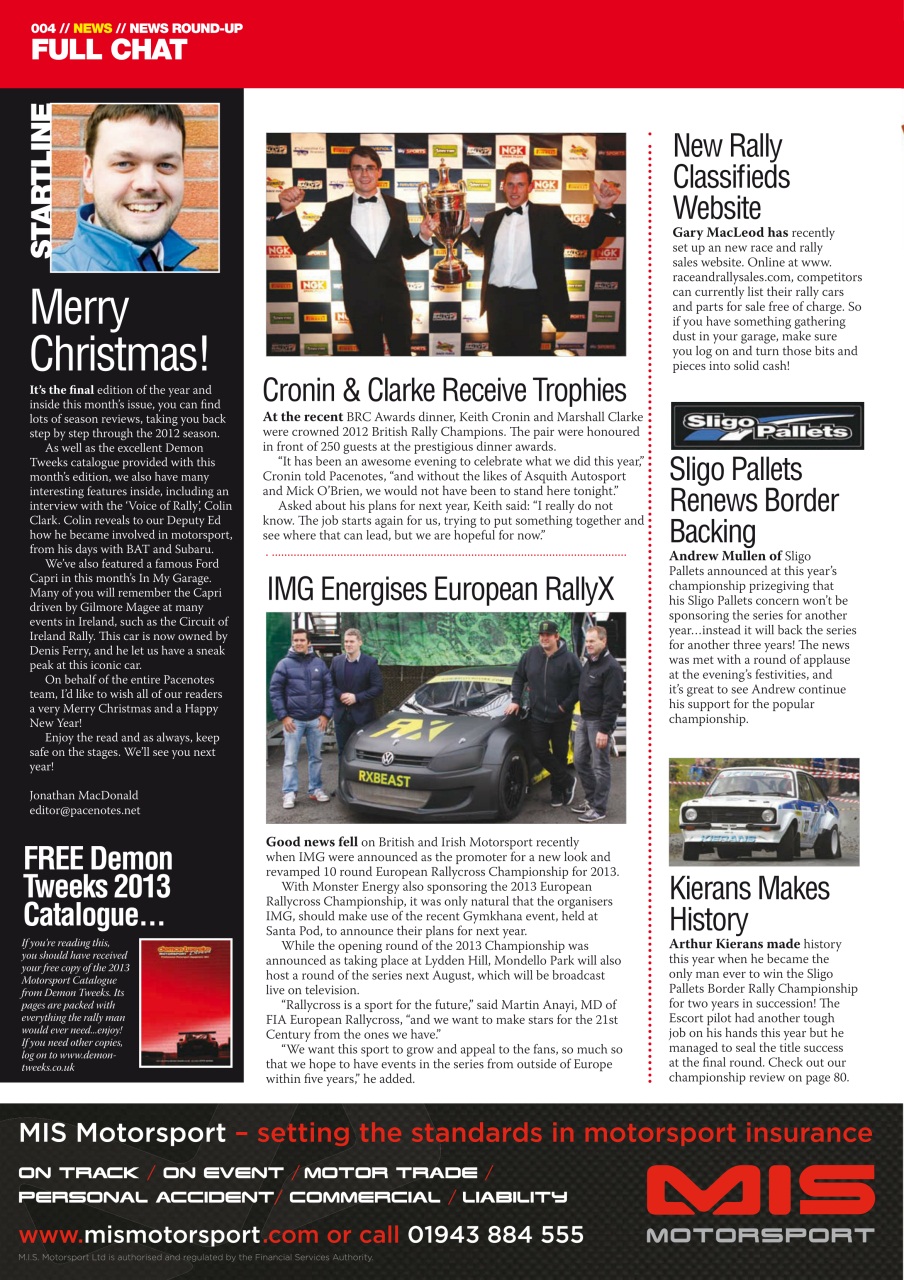 Pacenotes Rally magazine Preview Pages