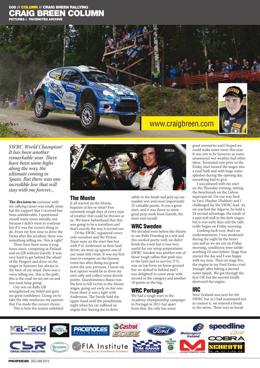 Pacenotes Rally magazine Preview Pages