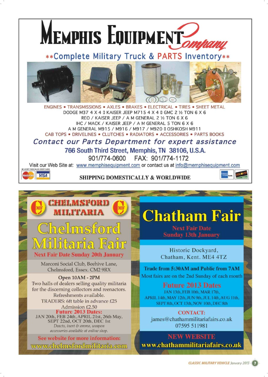 Classic Military Vehicle Preview Pages