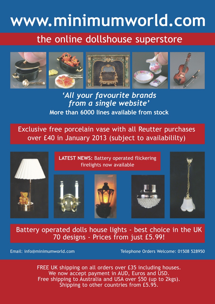 Dolls House and Miniature Scene Preview Pages