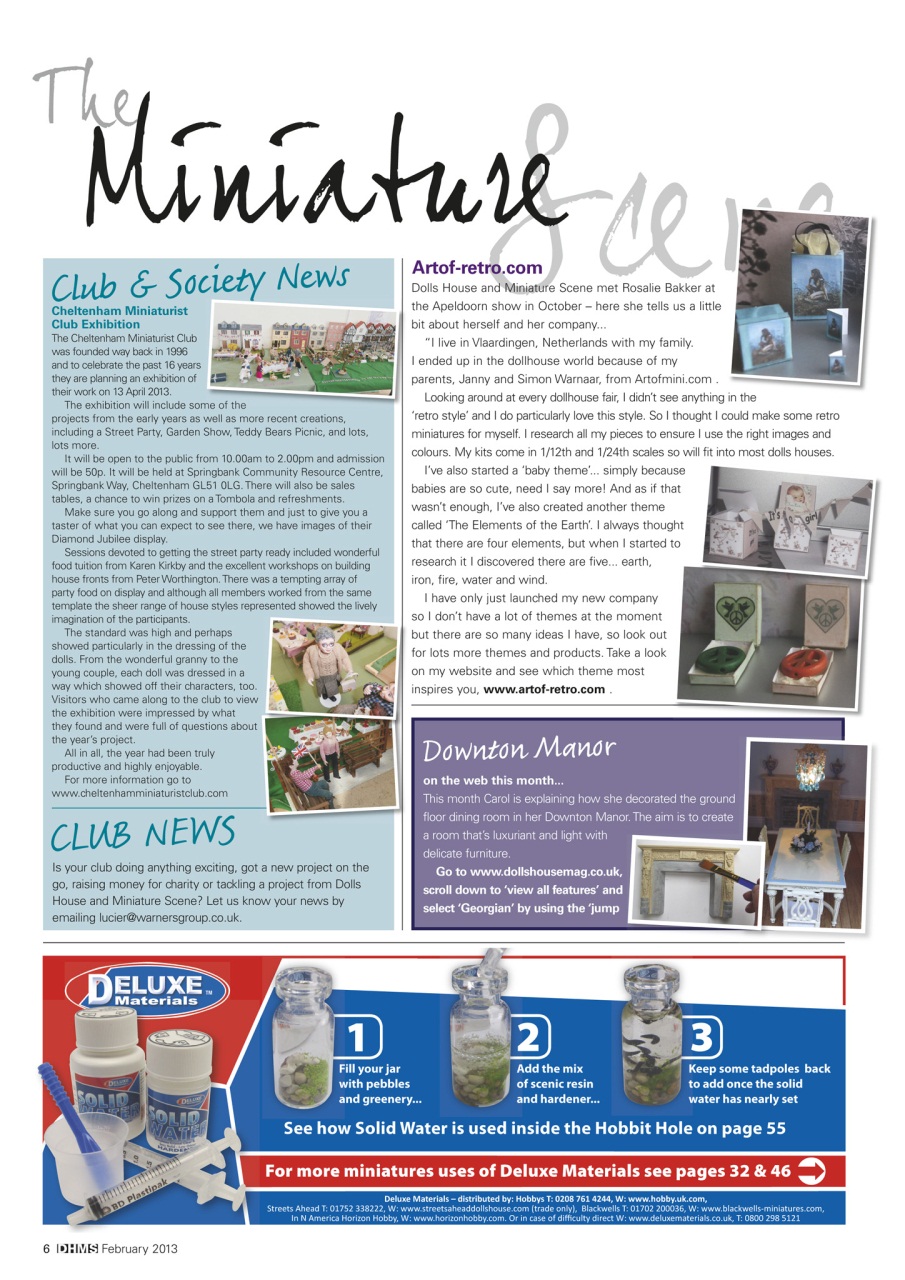 Dolls House and Miniature Scene Preview Pages