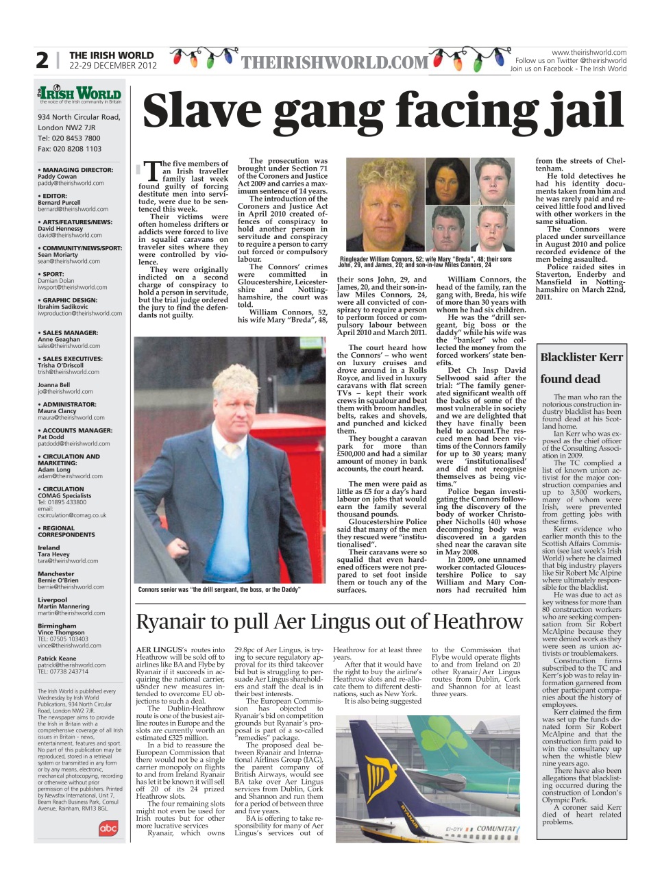 Irish World Preview Pages