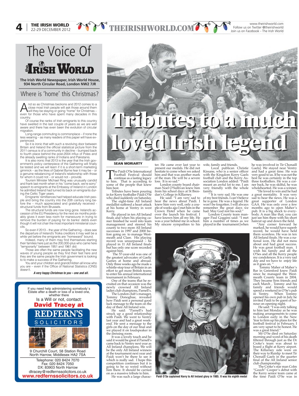 Irish World Preview Pages