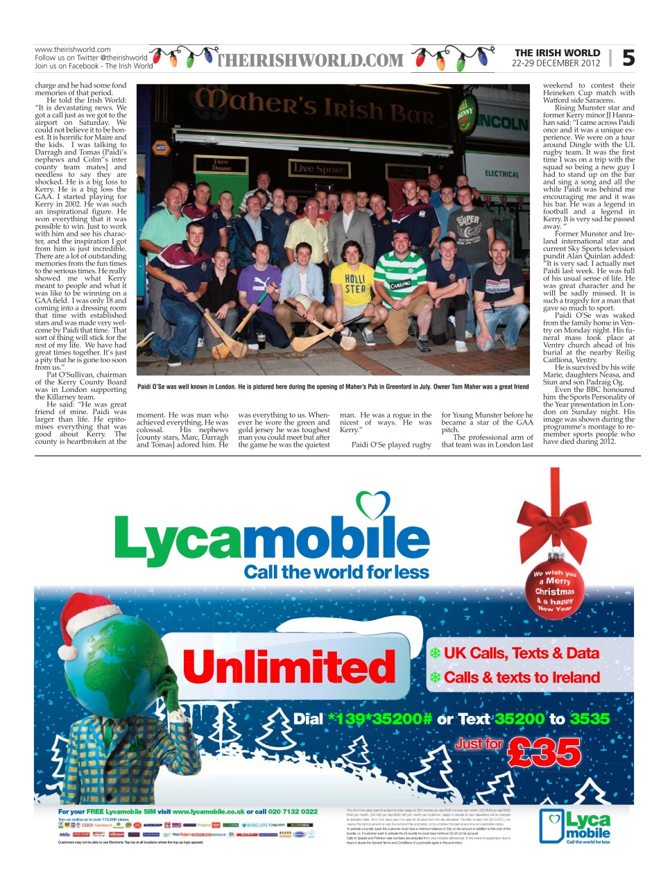 Irish World Preview Pages