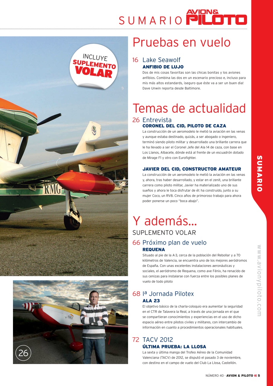 Revista Avion & Piloto Preview Pages