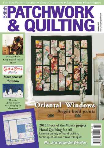Patchwork and Quilting issue January 2013