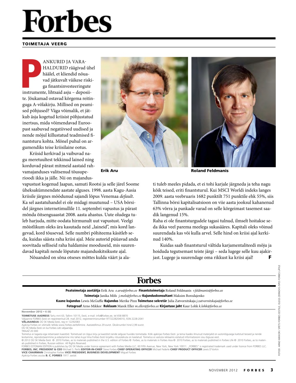Forbes Estonia Preview Pages