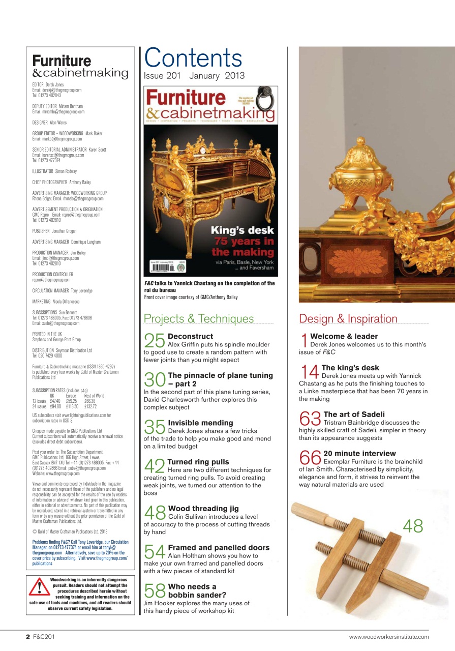 Furniture & Cabinetmaking Preview Pages