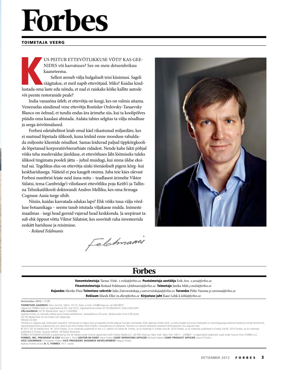 Forbes Estonia Preview Pages