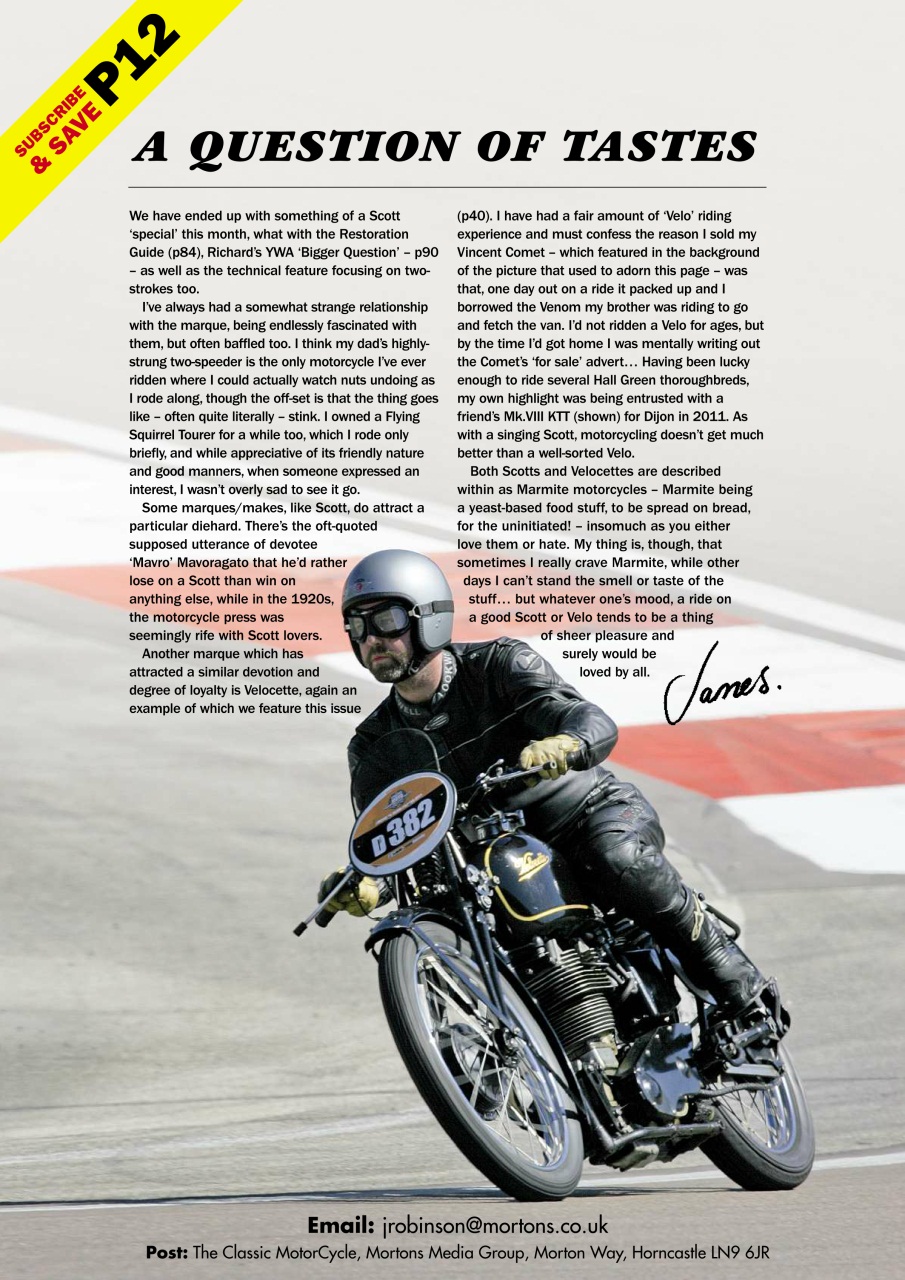The Classic MotorCycle Preview Pages