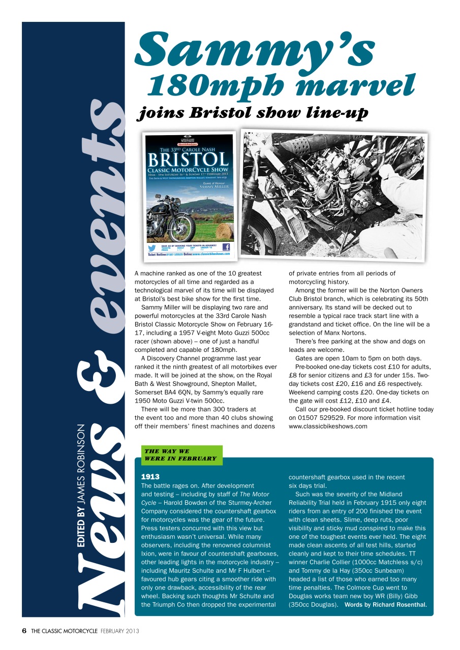 The Classic MotorCycle Preview Pages