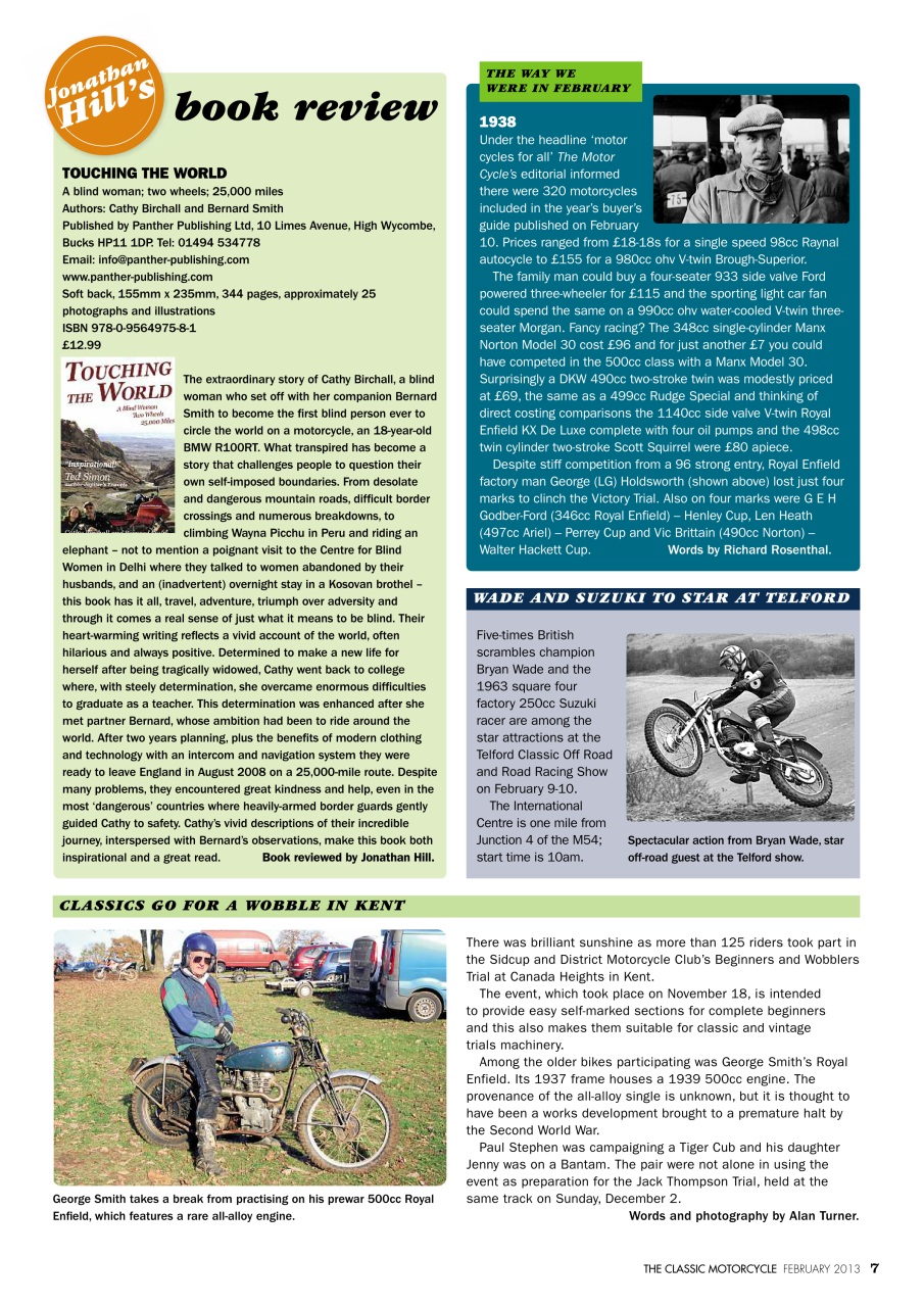 The Classic MotorCycle Preview Pages