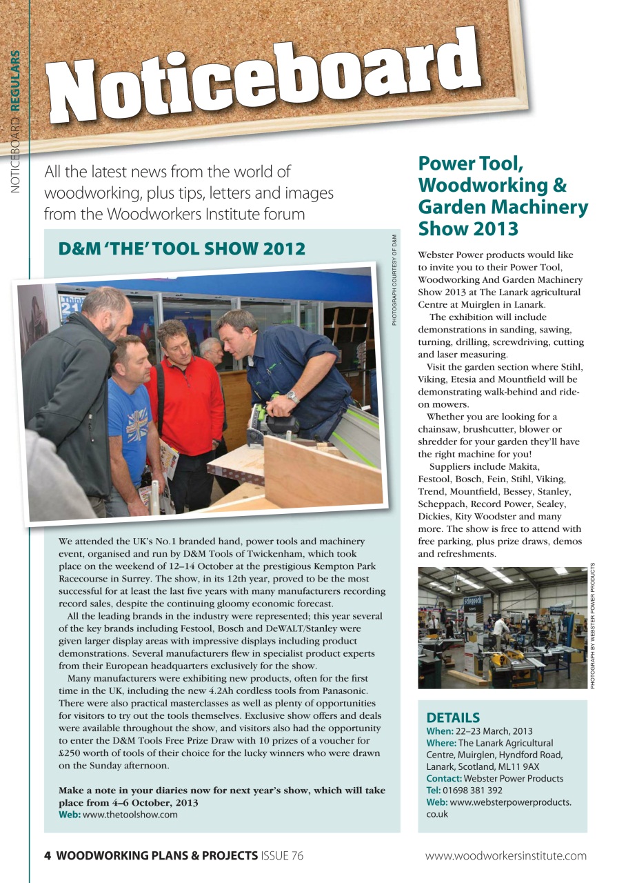 Woodworking Crafts Magazine Preview Pages