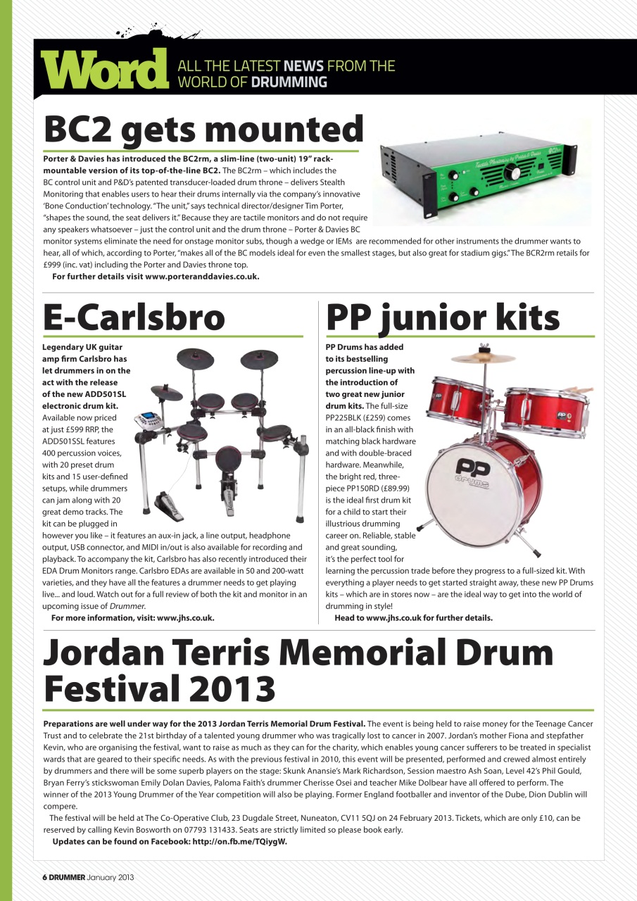 iDrum magazine: Never miss a beat Preview Pages