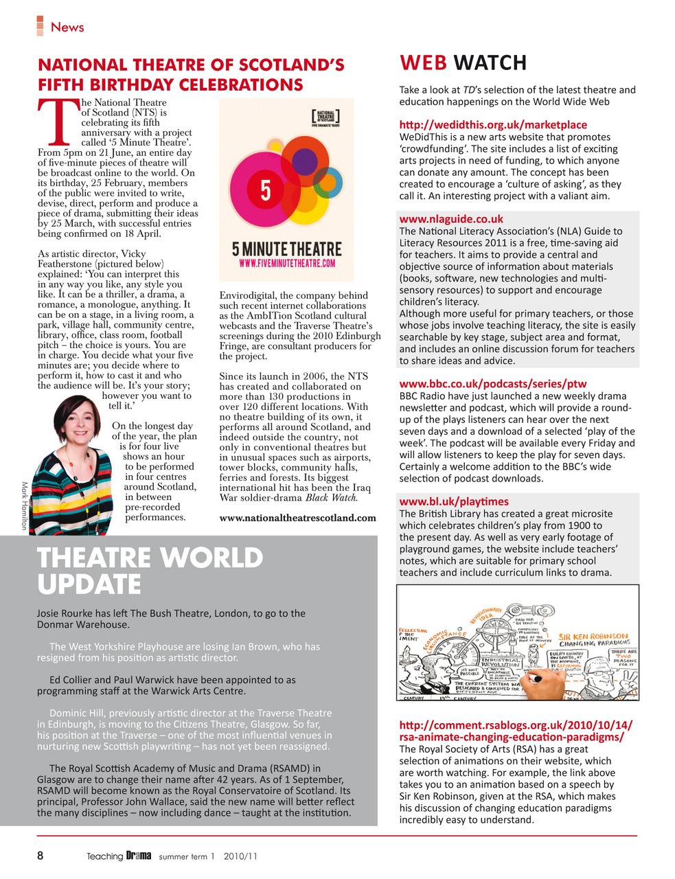 Drama and Theatre Preview Pages