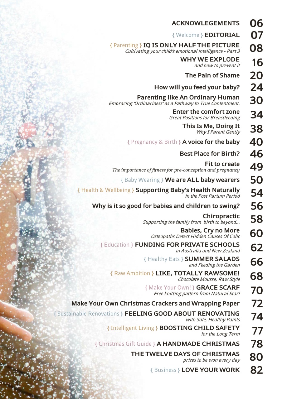 The Natural Parent Magazine Preview Pages