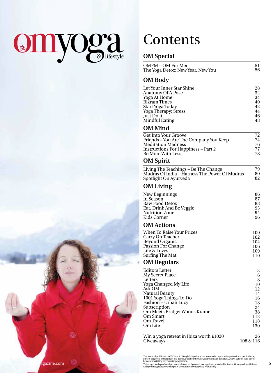 OM Yoga Magazine Preview Pages