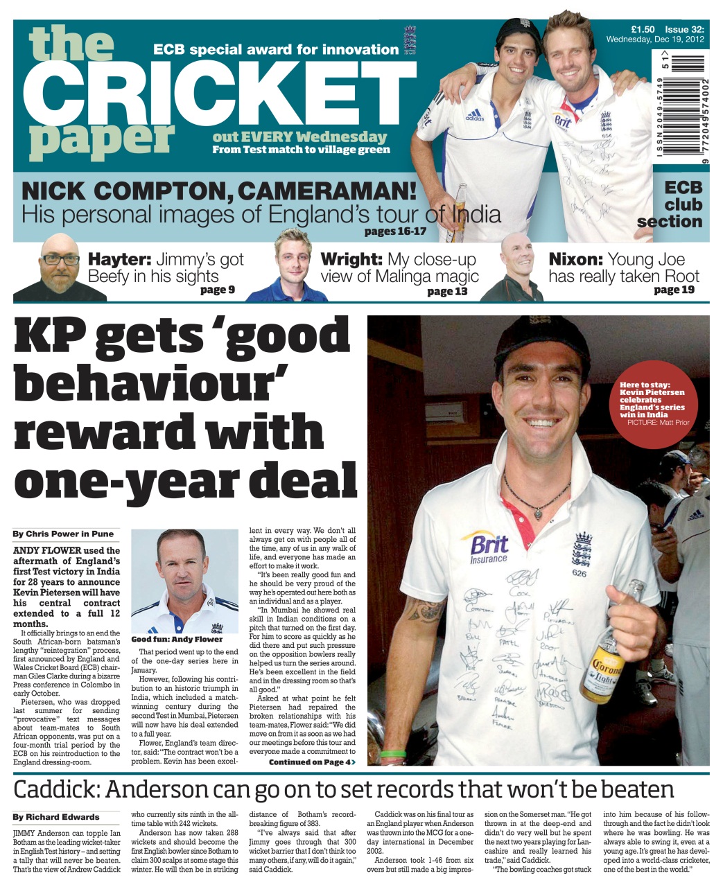 The Cricket Paper Preview Pages