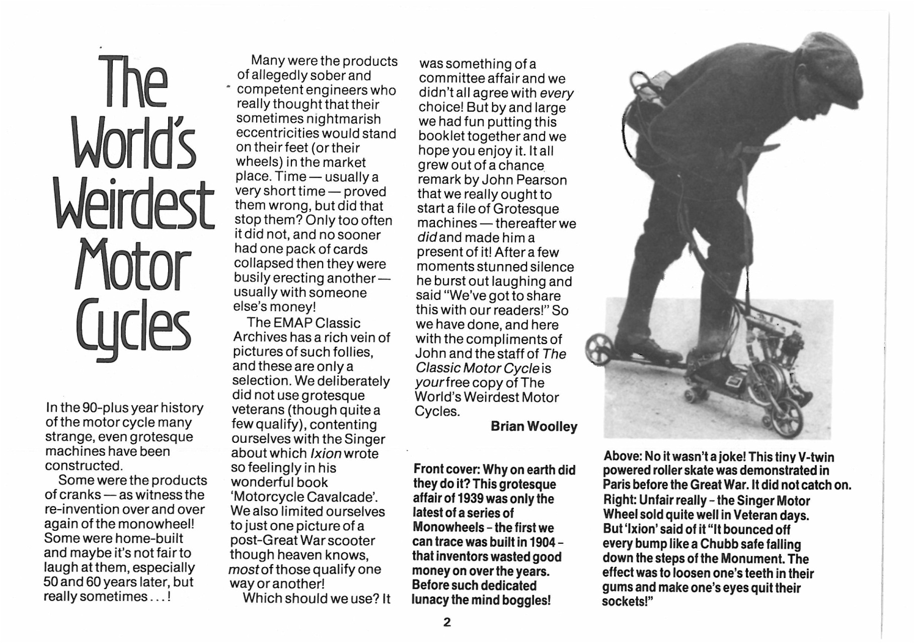 The Classic MotorCycle Preview Pages