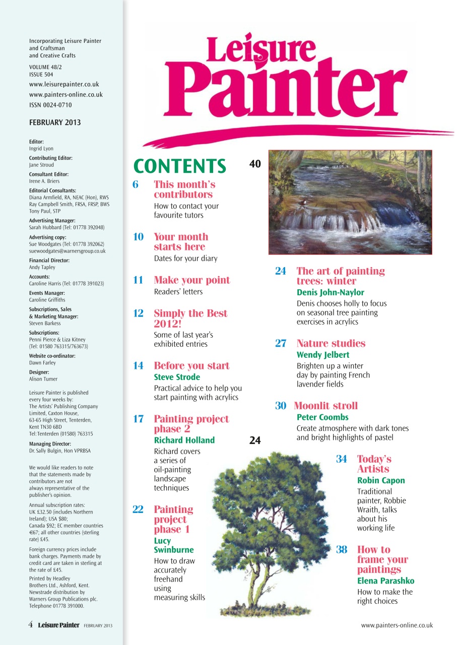 Leisure Painter & The Artist Preview Pages